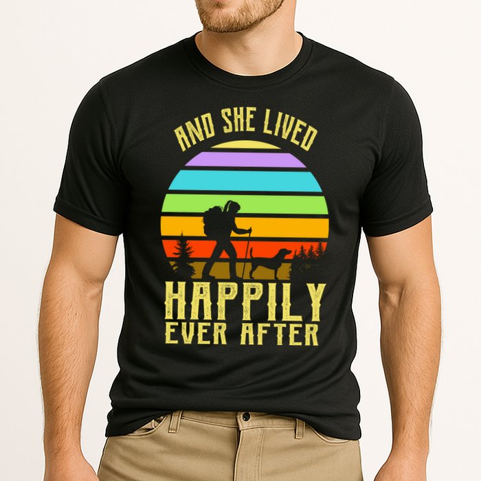 And She Lived Happily Ever After Hiking Cooling Performance Crew T-Shirt