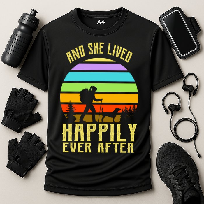 And She Lived Happily Ever After Hiking Cooling Performance Crew T-Shirt