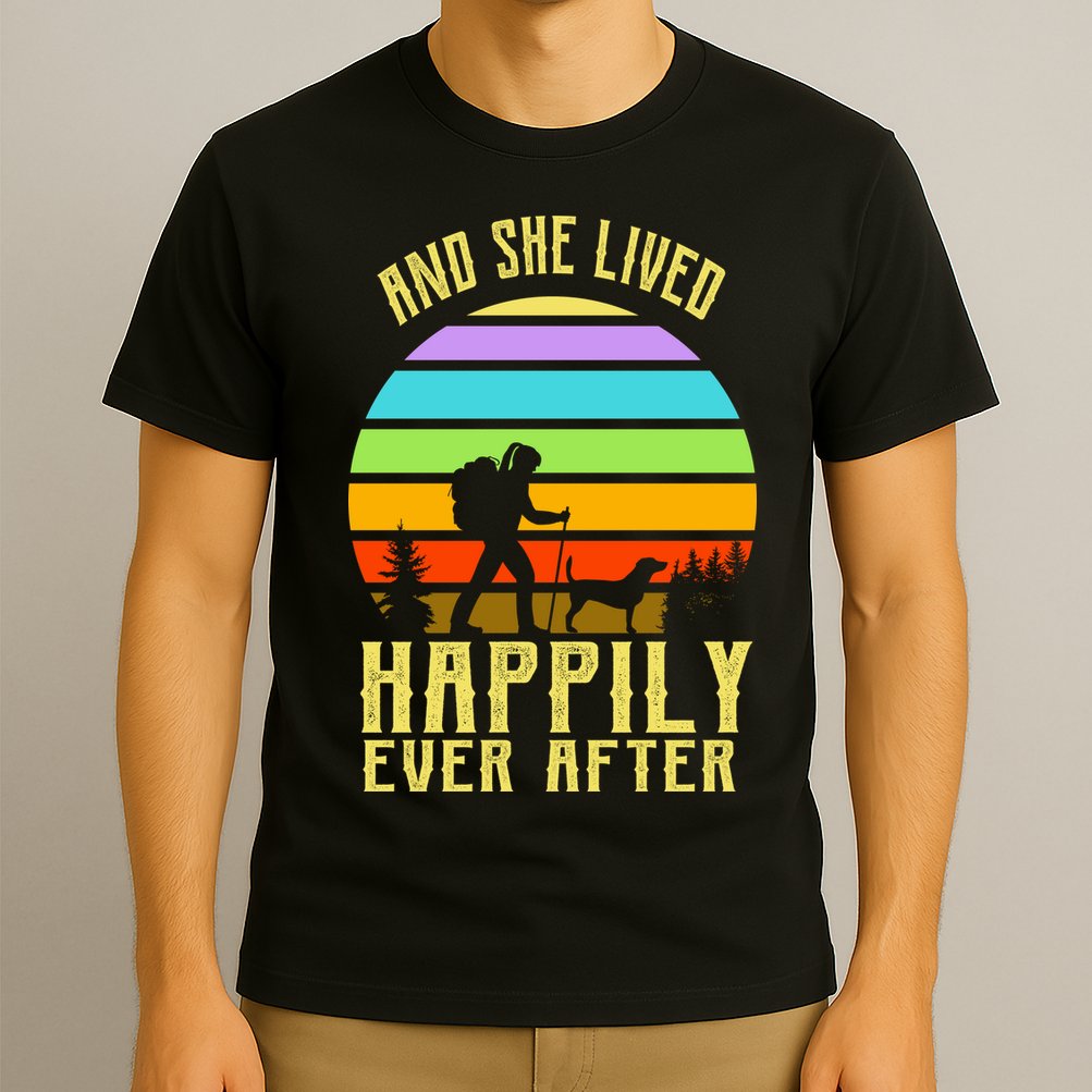 And She Lived Happily Ever After Hiking T-Shirt