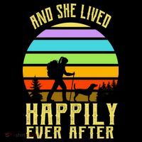 And She Lived Happily Ever After Hiking Button