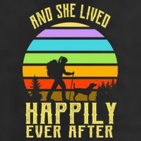 And She Lived Happily Ever After Hiking Adult Drive Performance Visor