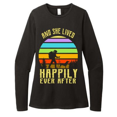 And She Lived Happily Ever After Hiking Womens CVC Long Sleeve Shirt