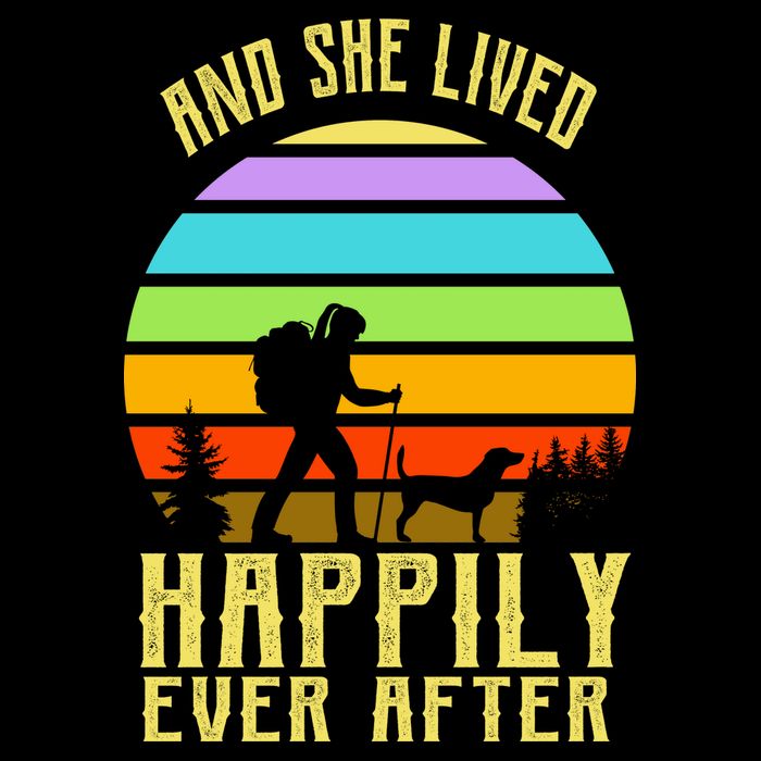 And She Lived Happily Ever After Hiking Flatbill Hat