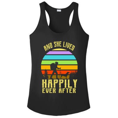 And She Lived Happily Ever After Hiking Ladies PosiCharge Competitor Racerback Tank