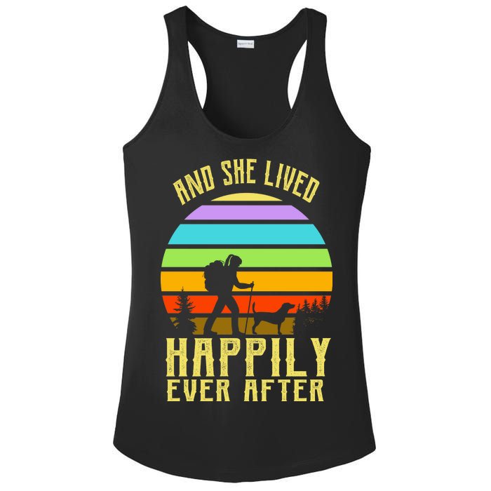 And She Lived Happily Ever After Hiking Ladies PosiCharge Competitor Racerback Tank