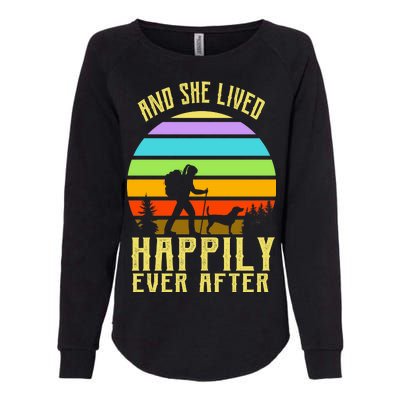 And She Lived Happily Ever After Hiking Womens California Wash Sweatshirt