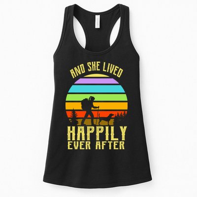 And She Lived Happily Ever After Hiking Womens Tank Top