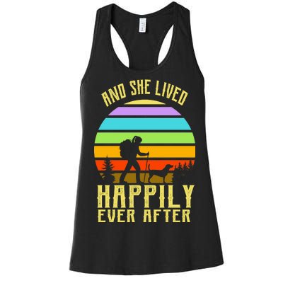 And She Lived Happily Ever After Hiking Women's Racerback Tank