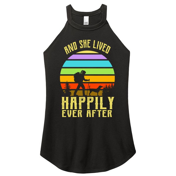And She Lived Happily Ever After Hiking Women's Perfect Tri Rocker Tank