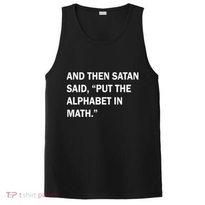 And Then Satan Said, Put The Alphabet in Math PosiCharge Competitor Tank