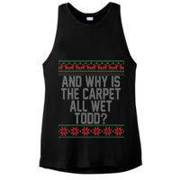 And Why Is The Carpet All Wet Todd? Ugly Christmas Ladies PosiCharge Tri-Blend Wicking Tank