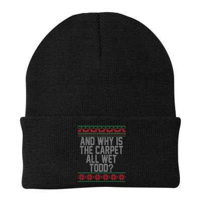 And Why Is The Carpet All Wet Todd? Ugly Christmas Beanie