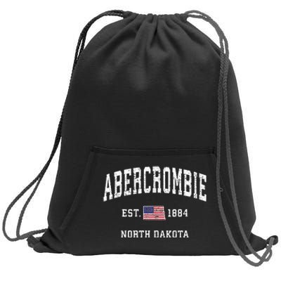 Abercrombie North Dakota Nd Sweatshirt Cinch Pack Bag