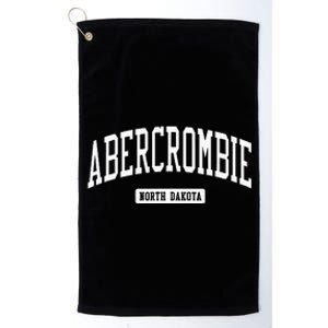 Abercrombie North Dakota ND College University Sports Style Platinum Collection Golf Towel