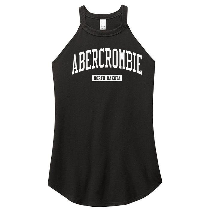 Abercrombie North Dakota ND College University Sports Style Women’s Perfect Tri Rocker Tank