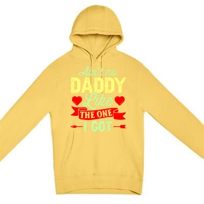 Aint No Daddy Like The One I Got Father Daughter Great Gift Premium Pullover Hoodie