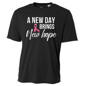 A New Day Brings New Hope Breast Cancer Awareness Cooling Performance Crew T-Shirt