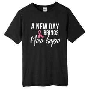 A New Day Brings New Hope Breast Cancer Awareness Tall Fusion ChromaSoft Performance T-Shirt