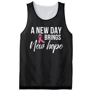 A New Day Brings New Hope Breast Cancer Awareness Mesh Reversible Basketball Jersey Tank