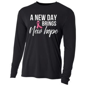 A New Day Brings New Hope Breast Cancer Awareness Cooling Performance Long Sleeve Crew