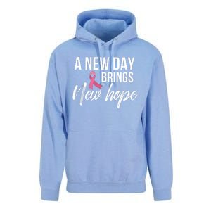 A New Day Brings New Hope Breast Cancer Awareness Unisex Surf Hoodie