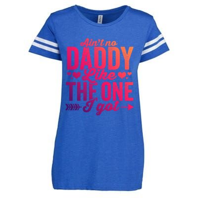 Aint No Daddy Like The One I Got Dad Fathers Day Meaningful Gift Enza Ladies Jersey Football T-Shirt