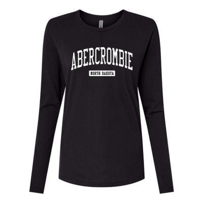 Abercrombie North Dakota ND College University Sports Womens Cotton Relaxed Long Sleeve T-Shirt