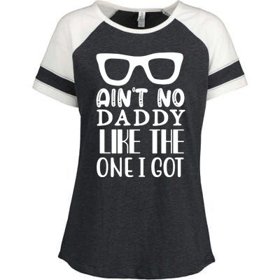 Ain't No Daddy Like The One I Got Enza Ladies Jersey Colorblock Tee