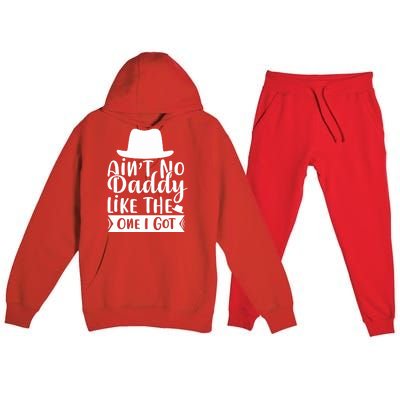 Ain't No Daddy Like The One I Got Premium Hooded Sweatsuit Set