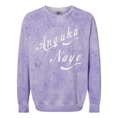 Anguka Nayo(Get Down With It) Colorblast Crewneck Sweatshirt