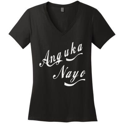 Anguka Nayo(Get Down With It) Women's V-Neck T-Shirt