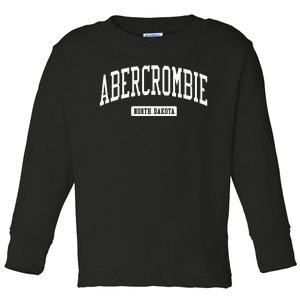 Abercrombie North Dakota ND College University Sports Style Toddler Long Sleeve Shirt