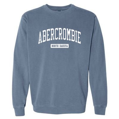 Abercrombie North Dakota ND College University Sports Style Garment-Dyed Sweatshirt