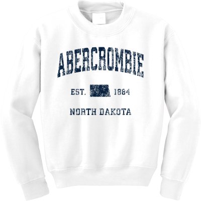 Abercrombie North Dakota Nd Vintage Athletic Kids Sweatshirt