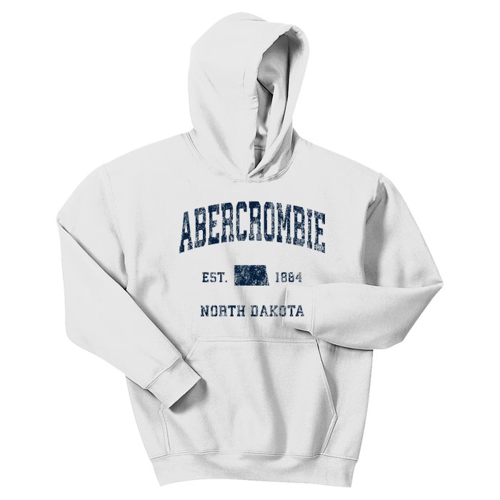 Abercrombie North Dakota Nd Vintage Athletic Kids Hoodie