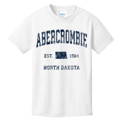 Abercrombie North Dakota Nd Vintage Athletic Kids T-Shirt