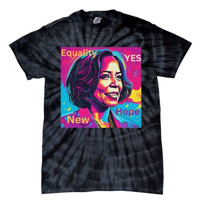 A New Dawn Kamala Harris Tie-Dye T-Shirt