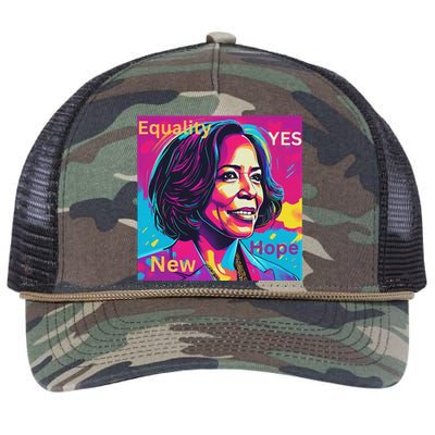 A New Dawn Kamala Harris Retro Rope Trucker Hat Cap