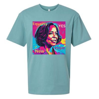 A New Dawn Kamala Harris Sueded Cloud Jersey T-Shirt