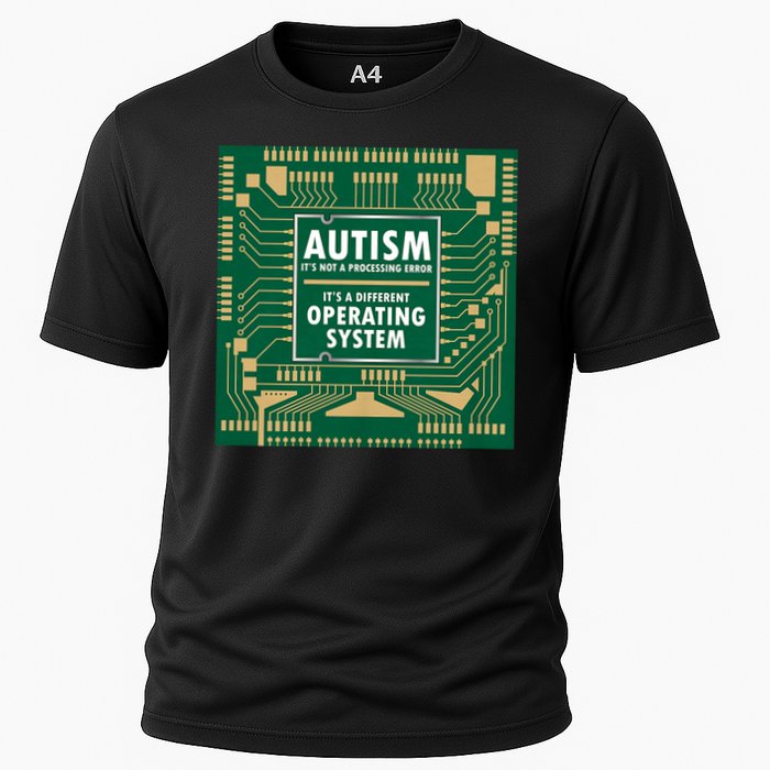 Autism Not Error Different Operating System Autistic Puzzle Cooling Performance Crew T-Shirt