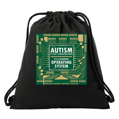 Autism Not Error Different Operating System Autistic Puzzle Drawstring Bag