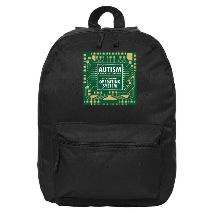 Autism Not Error Different Operating System Autistic Puzzle 16 in Basic Backpack