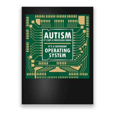 Autism Not Error Different Operating System Autistic Puzzle Poster