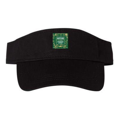 Autism Not Error Different Operating System Autistic Puzzle Valucap Bio-Washed Visor