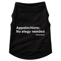 Appalachians No Elegy Needed Appodlachia Doggie Tank