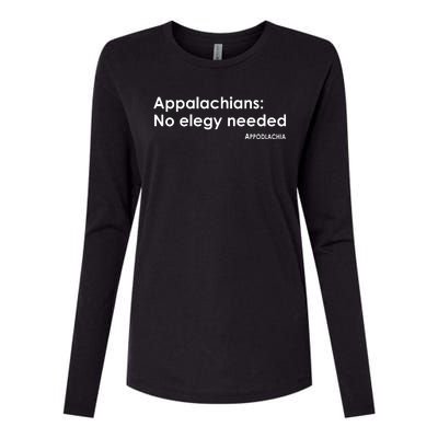 Appalachians No Elegy Needed Appodlachia Womens Cotton Relaxed Long Sleeve T-Shirt