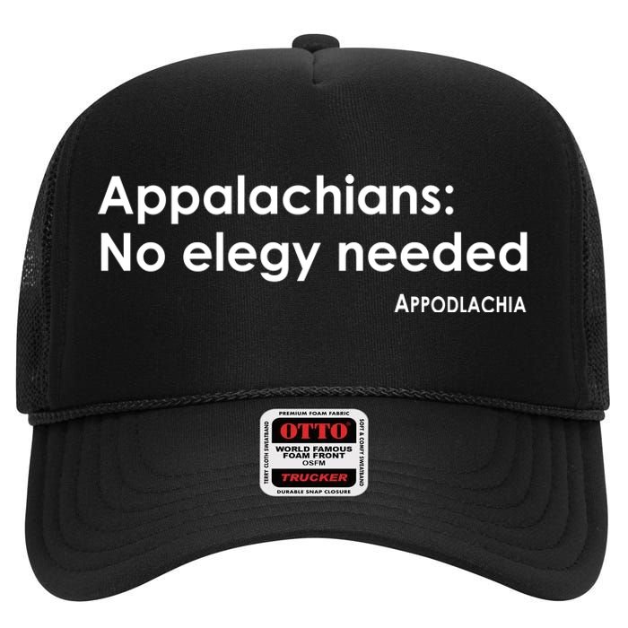 Appalachians No Elegy Needed Appodlachia High Crown Mesh Back Trucker Hat