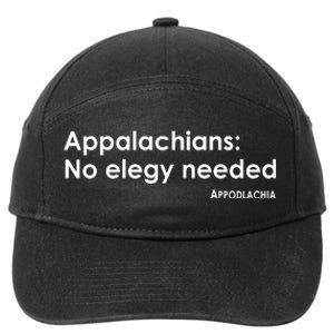 Appalachians No Elegy Needed Appodlachia 7-Panel Snapback Hat