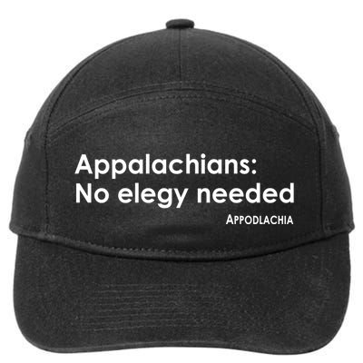 Appalachians No Elegy Needed Appodlachia 7-Panel Snapback Hat