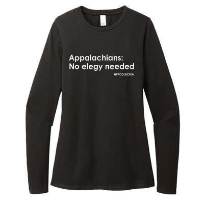 Appalachians No Elegy Needed Appodlachia Womens CVC Long Sleeve Shirt